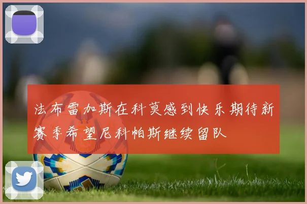 法布雷加斯在科莫感到快乐期待新赛季希望尼科帕斯继续留队